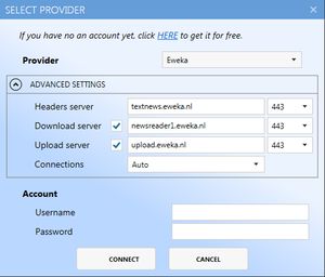 spotnet eweka settings